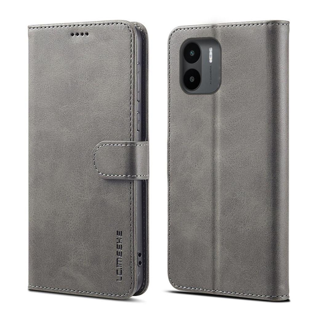 Vintage Leather Flip Wallet Phone Case for Xiaomi Redmi A2,A1 Magnetic Clasp Card Holder Cash Pocket Kickstand Slim Business Cover