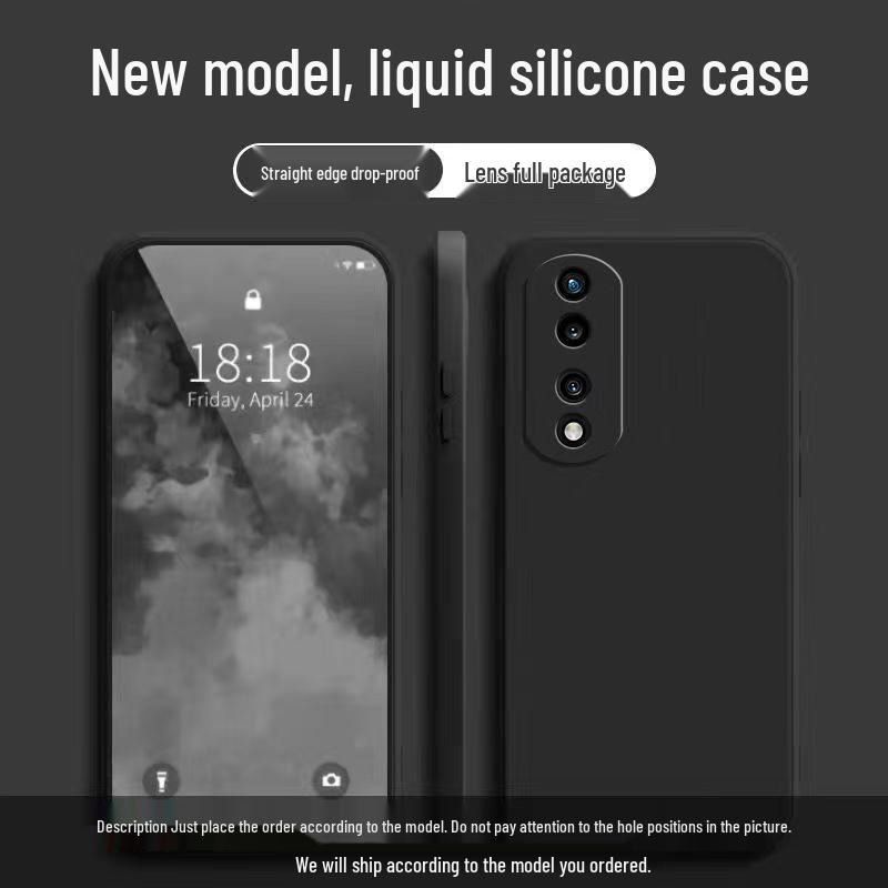 Honor 70 Pro+ Solid Color Liquid Full Coverage Anti-drop Soft Phone Case