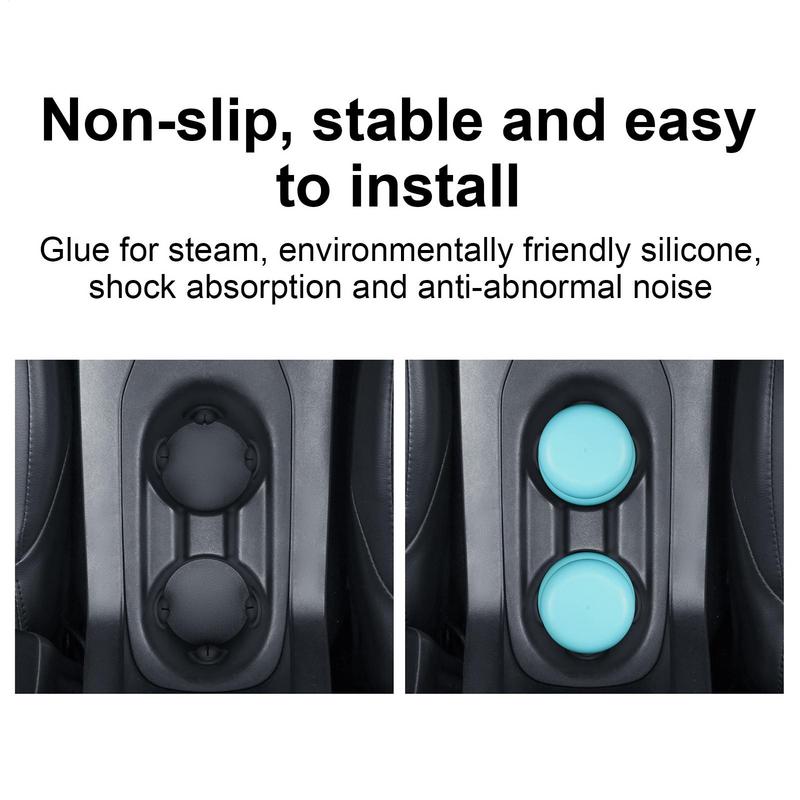 Car Water Cup Groove Silicone Pad Auto Mounted Shock Absorber Water Cup Limiter Universal Anti-collision Noise Reduction Decal