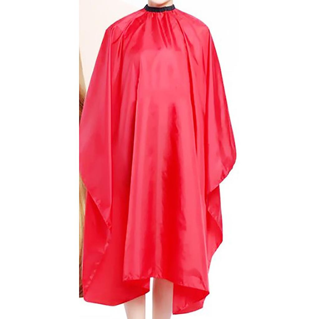 Hairdressing Cape Unisex Waterproof Adjustable for Salon Barber Styling Hair Cutting Red