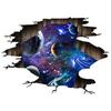 Space Astronaut Mural 3D Wall Hole Art Starry Planet Design Vinyl Stickers Home Decoration For Aesthetic Rooms Ceiling Wallpaper