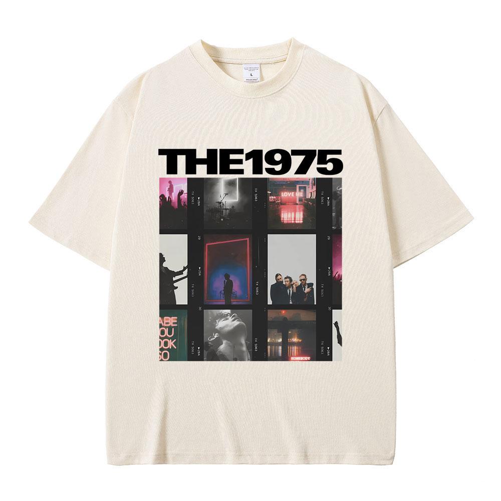 Britská indie alternativní rocková kapela The 1975 Grafické tričko Pánské Vintage Gotická trička Pánské Dámské Ležérní Oversized Tričko Topy