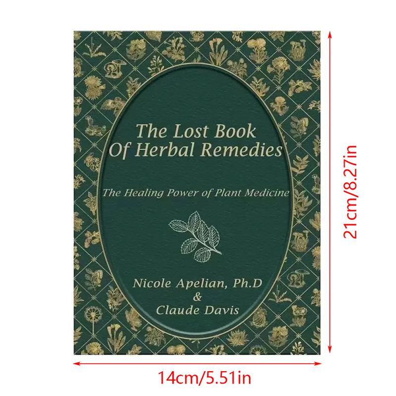 The Lost Book Of Herbal Remedies The Healing Power Of Plant Medicine Colored Inner Pages Paperback Contains Colored Images