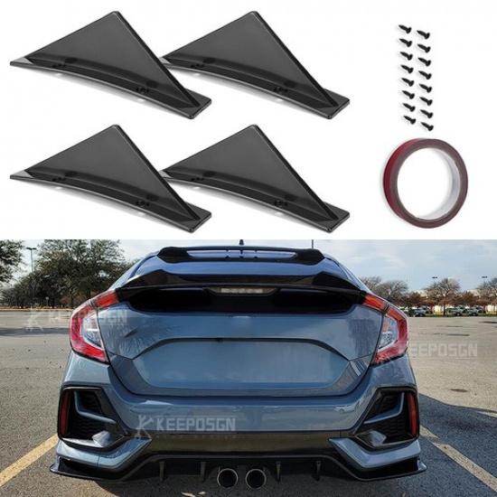 Задний диффузор-спойлер, накладка на задний бампер для Honda Civic Sedan Coupe Hatchback