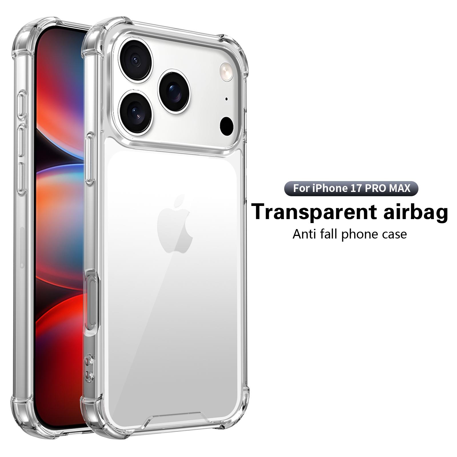 

Роскошный Высокопрозрачный Противоударный Чехол для Телефона для IPhone 17 Air 16 15 14 Plus 13 12 11 17 Pro Max 16e Защитная Накладка Coque iPhone17 чистый