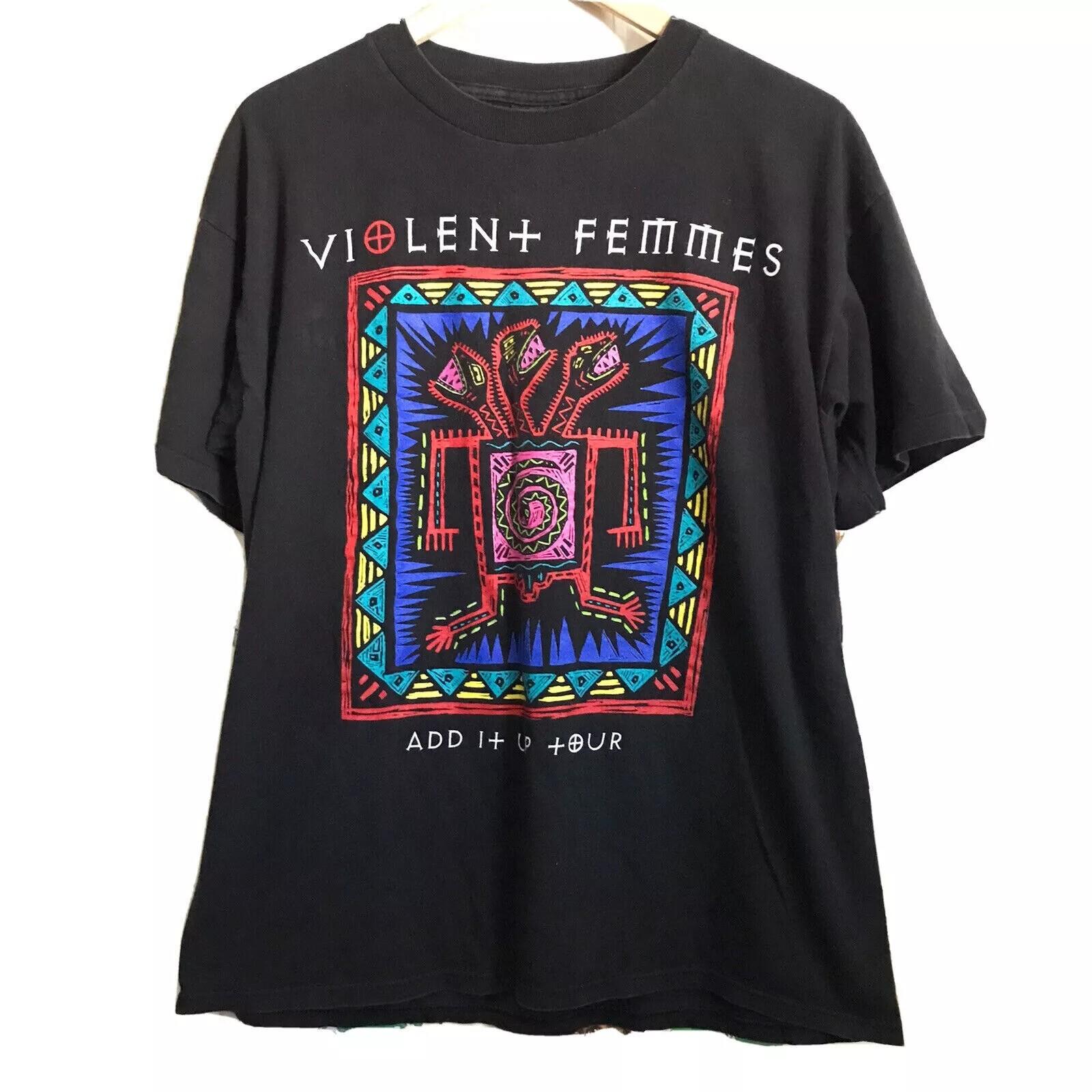 Violent Femmes Band Add it Up Tour 1993 Black Unisex Tshirt Reprint S-5XL XXXXL