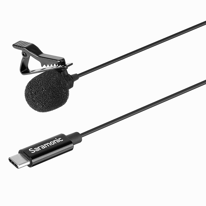 

Saramonic Salamonic omnidirectional lavalier microphone (2m cable) USB-C terminal Right angle USB-C adapter included LavMicro U3A []
