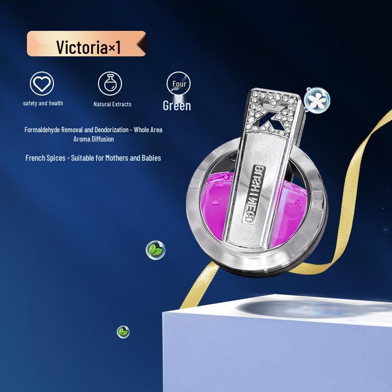Baixiang Island High-End Air Vent Car Perfume: Lasting Light Fragrance Air Freshener and Decorative Balm.