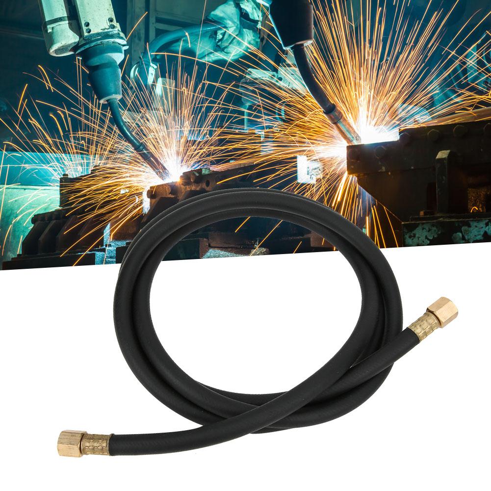 Inert Gas Hose Argon CO2 Nitrogen Compressed Air Hose Welding Union Nut 1/4 Inch2.0m