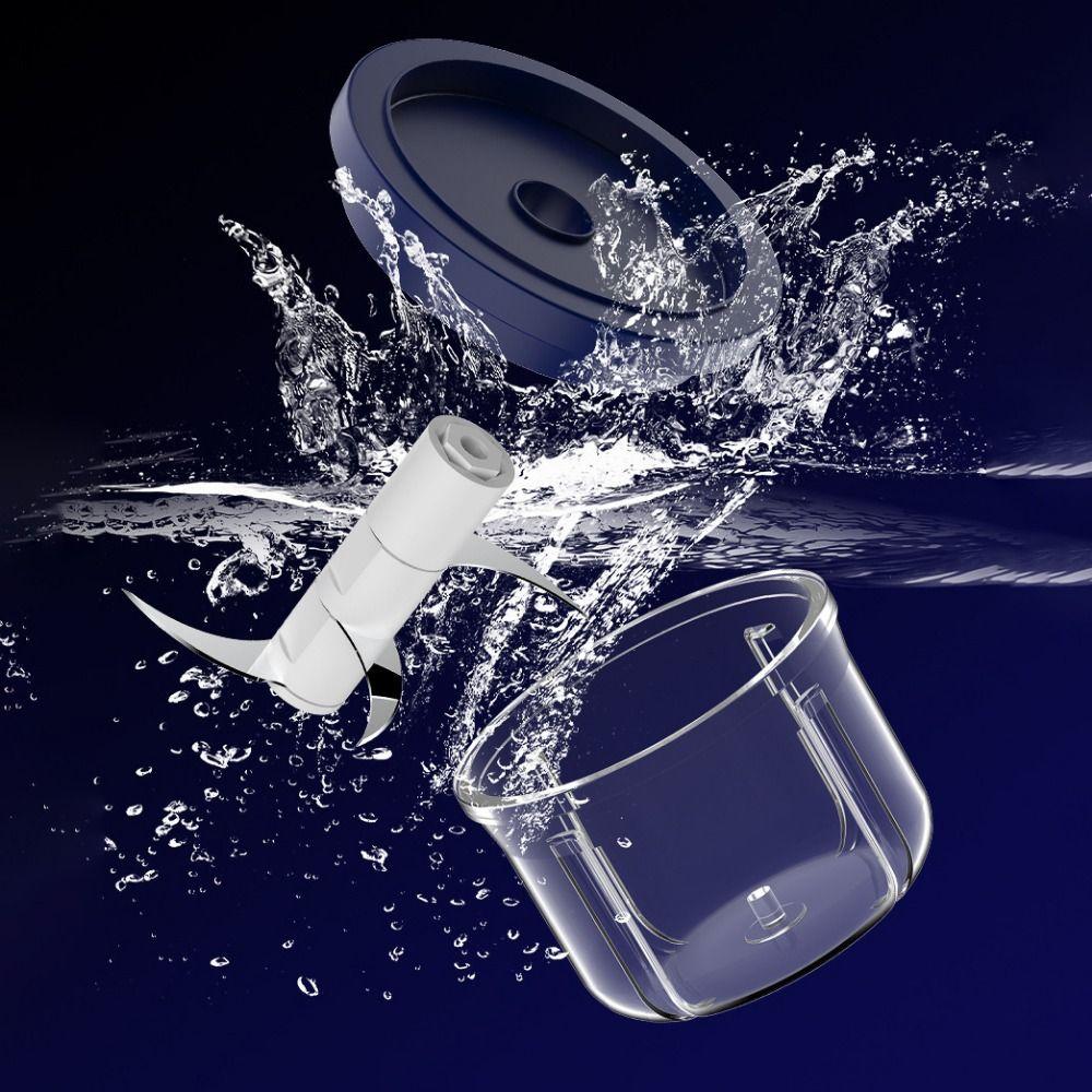 USB Rechargeable Electric Garlic Chopper 350ml Food Chopper Meat Grinder  For Meat Vegetables