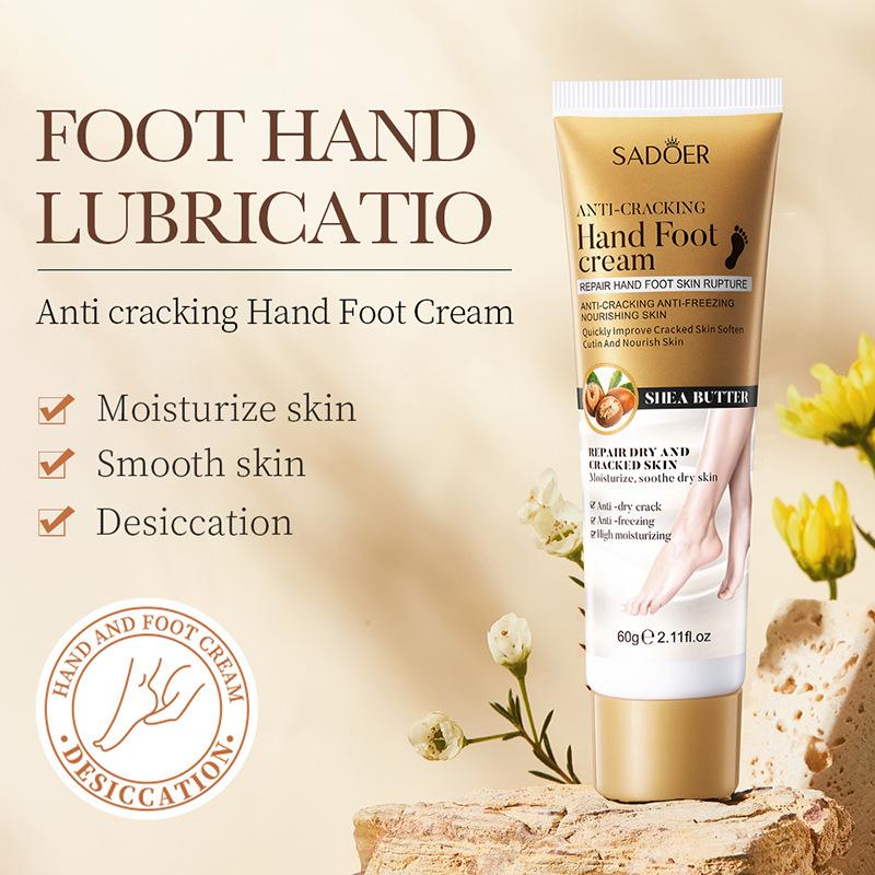 Hand- und Fußcreme, feuchtigkeitsspendend, Anti-Risse, feuchtigkeitsspendende Handcreme mit Duft