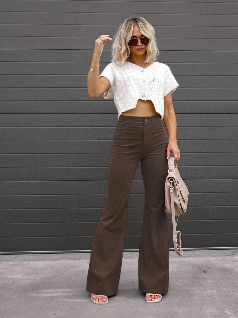 Winter New Solid Velvet Casual Fashion Personality Women's Pants Trendy Brand Casual