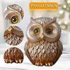 Adorable Owl Ornament Statue Decoration Landscape Miniature Fairy Garden Sculpture Birds