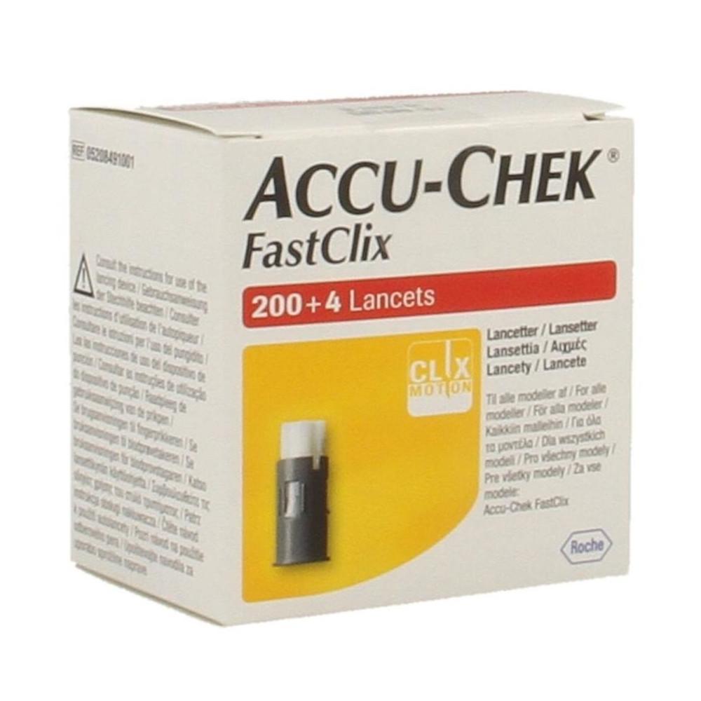 

Ланцеты Accu Check Fastclix Box 200+4