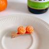 Creative fun half-peeled orange hairpin cute girl side clip Japanese fruit word clip duckbill clip net red hair accessories