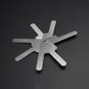 7 Blades Dental Leaf Gauge Stainless Steel Feeler Gauge Metric Tooth Gap Measuring Tool