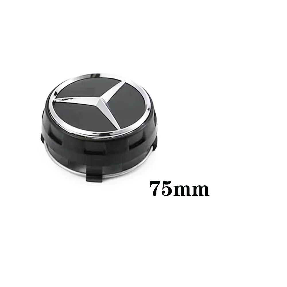 

For Mercedes Benz 1PCS 75mm Car Wheel Center Hub Caps Cover For Mercedes Benz B/C/E/S Class A Class C200L GLC GLK CLA Accessorie