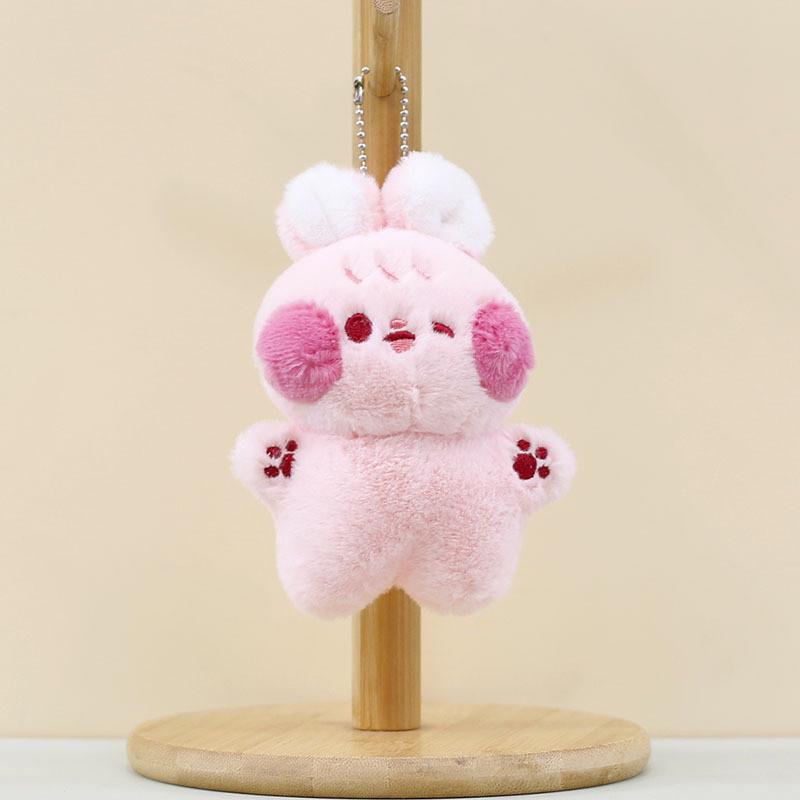 Charming Soft Bunny Plush Keychain Cuddly Rabbit Bag Ornament And Doll