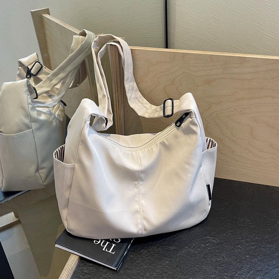 

Однотонная парусиновая сумка через плечо большой вместимости, летняя новинка, для различных нужд женщин, модная и повседневная