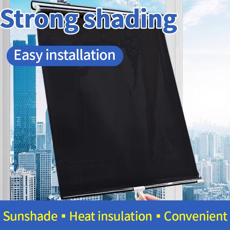 Retractable Sunshade Roller Blinds Blackout Curtain Car AutoSide Window Roll Curtains with Suction Cup SunShading Roller Curtain