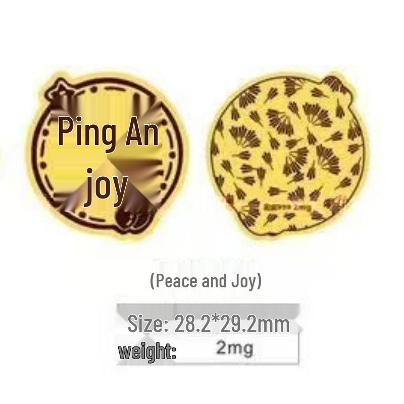 999 Pure Gold Princess Wealth Sticker: Gold Flake Treasure Vault Card for Phone and Fridge Decor Standard