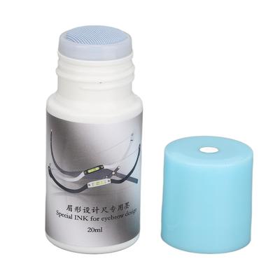 20ml Eyebrow Ruler Ink Safe Splash Proof Professional Tattoo Eyebrow Bow Arrow Ruler Ink for