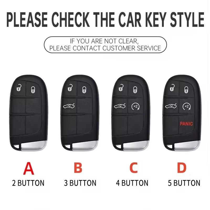 EPY1 For Jeep Grand Cherokee WK2 KL Wrangler JK Commander Renegade Compass 2018 2022 Metal Leather Car Key Case Cover Bag Accessories