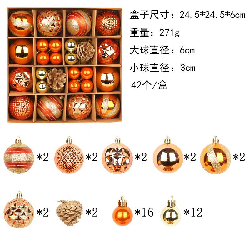 Christmas Tree Balls 6cm 3cm Big Christmas Ball Multicolor Ball Decorations Christmas Tree Ornaments Set for Home Party