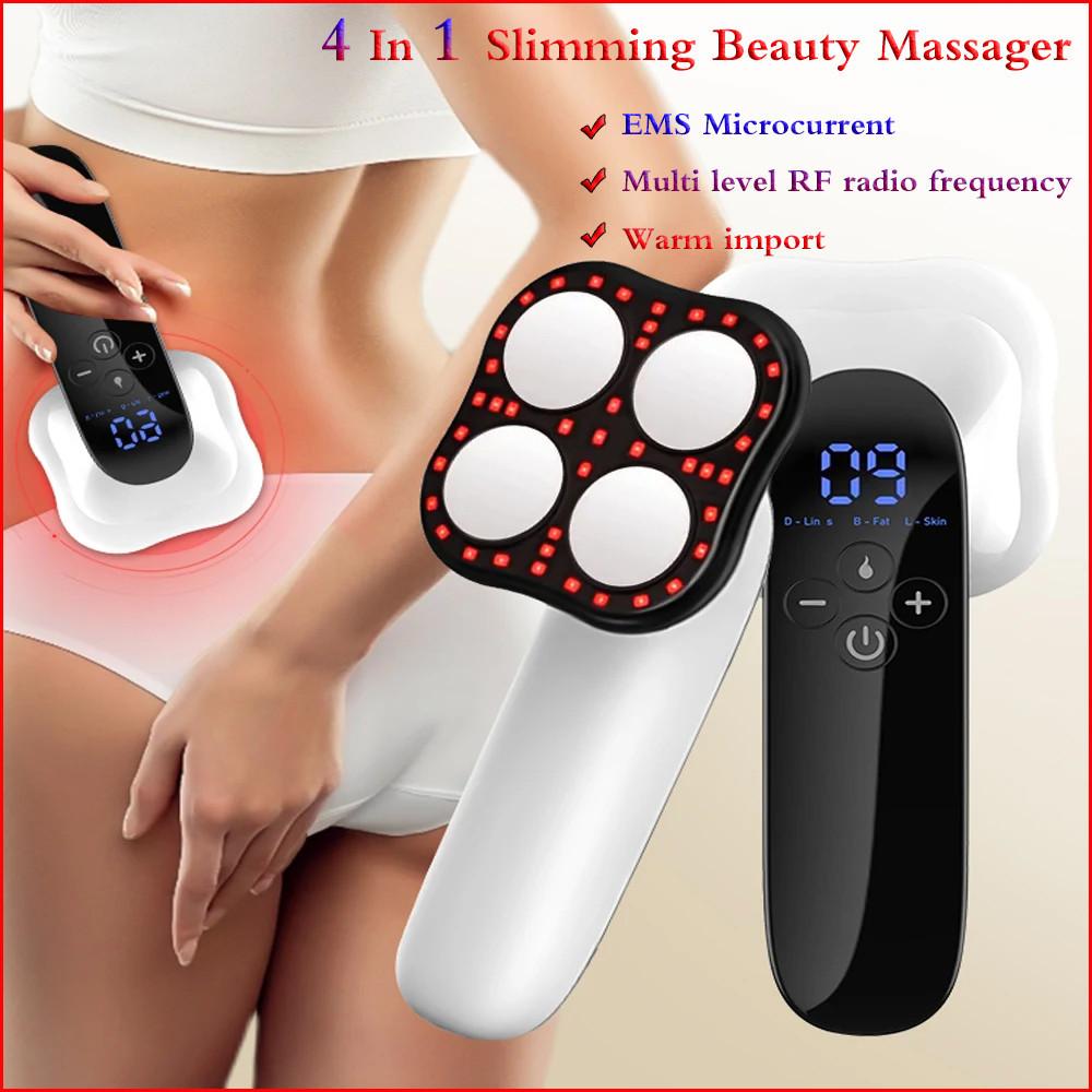 EMS Body Slimming Beauty Machine Fat Burning Anti Cellulite Device Body Sculpting Thigh Abdominal Fat Removal Massager