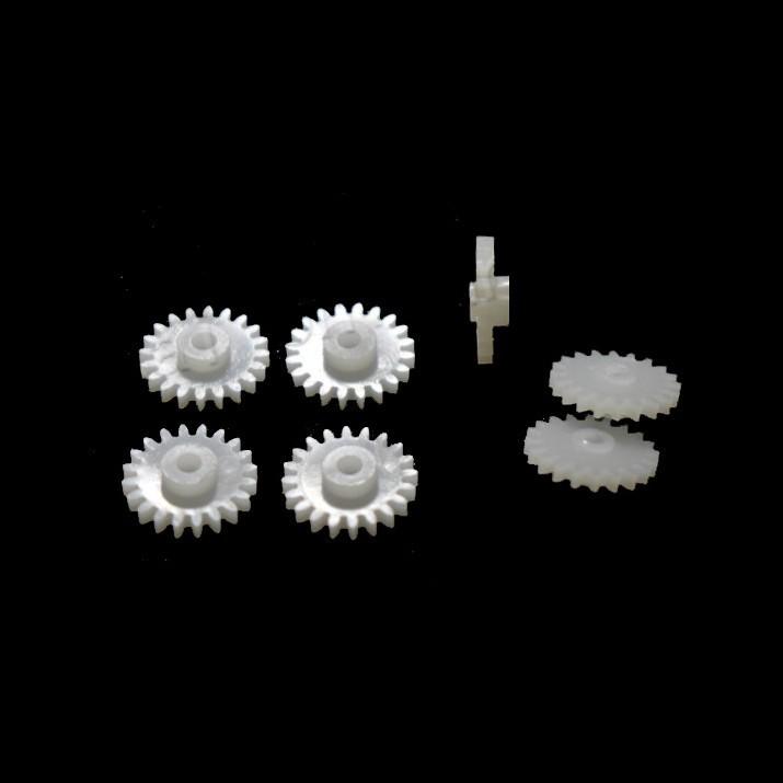 0.5 Module Plastic Gear, 20 Teeth, 2mm, DIY POM Motor Engine Model Toy.