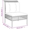 Vidaxl 7-Cz. Garden Lounge Set, Cushions, Grey, Rattan PE