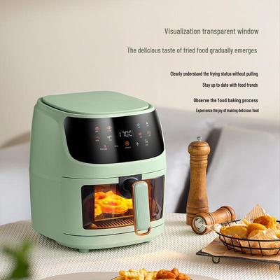 8L Smart Touchscreen Multifunctional Air Fryer with Visible Window