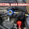 R1234yf Quick Connector Adapter Auto AC High/Low Side R1234yf Quick Couplers Refrigerant Adapters Conversion Kit 2Pcs
