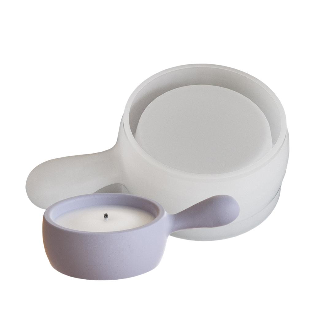 High Quality Silicone Mold for Crafting Unique Handle Candle Holder Pans for DIY Enthusiasts and Home Decors Designers