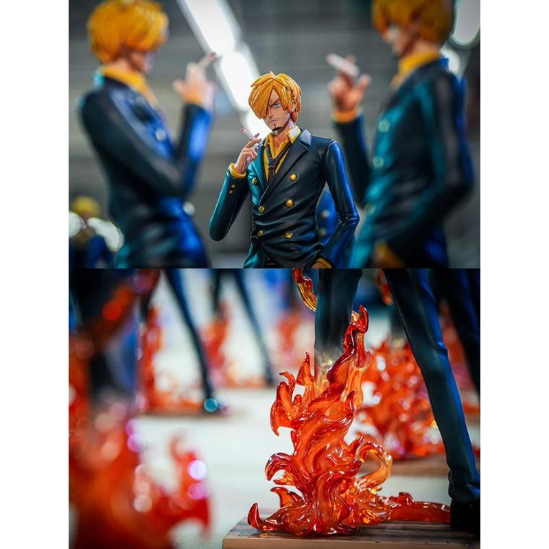23cm Statue Jt Devil Gk Sanji One Piece Model Pendant Anime Figures Garage Package Ornaments Collectibles Children Playthings Xmas Gifts