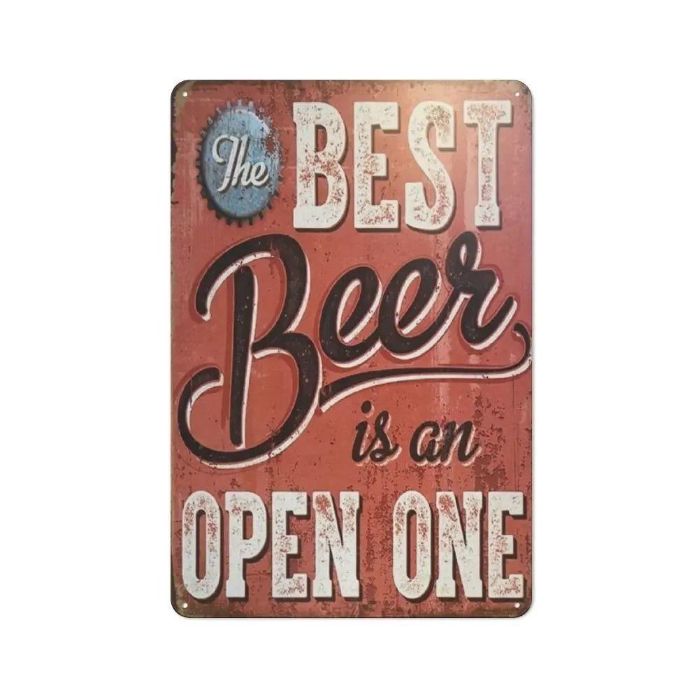 Vintage Beer Brands Metal Tin Sign Bar Tavern Home Decor