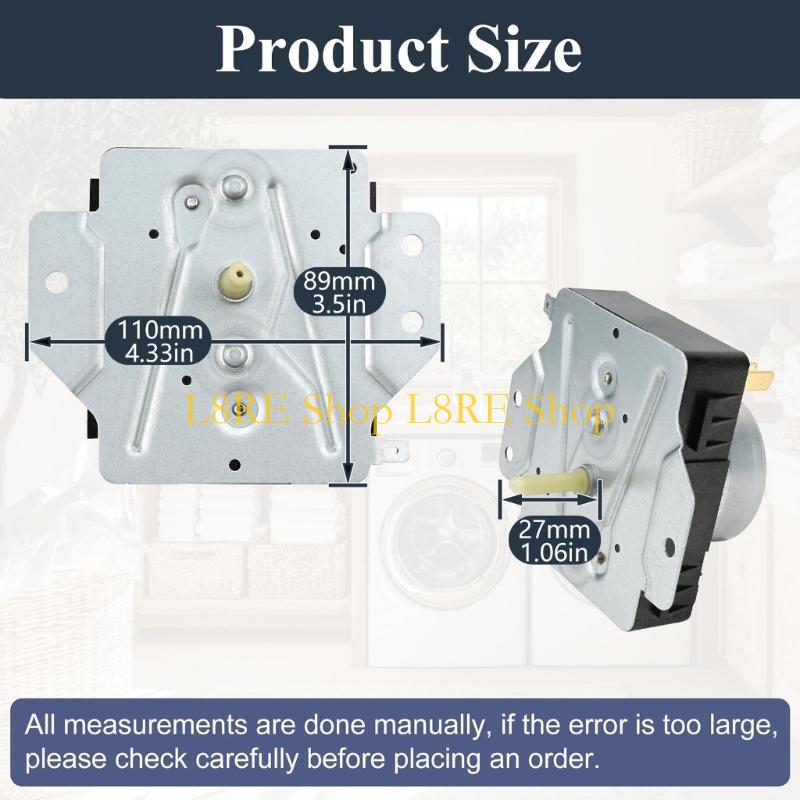 L8RE W10185969 Dryer Timer Mounting 115V 60Hz Replacement for WPW10185969 1481698