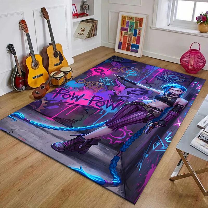 Game Lol Printed Area Rug Carpet for Bedroom Living Room Home Decor Rugs Mat Non Slip Mat Rug for Bedside