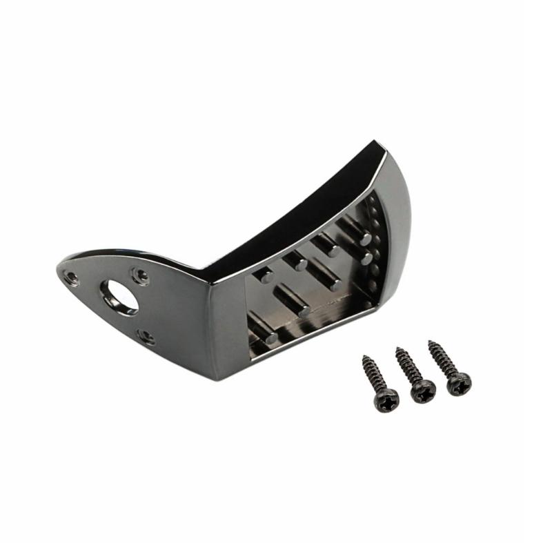 8 String Mandolin Tailpiece with Mounting Hardware Metal Triangular Mandolin Tailpiece Instrument Replacement Part