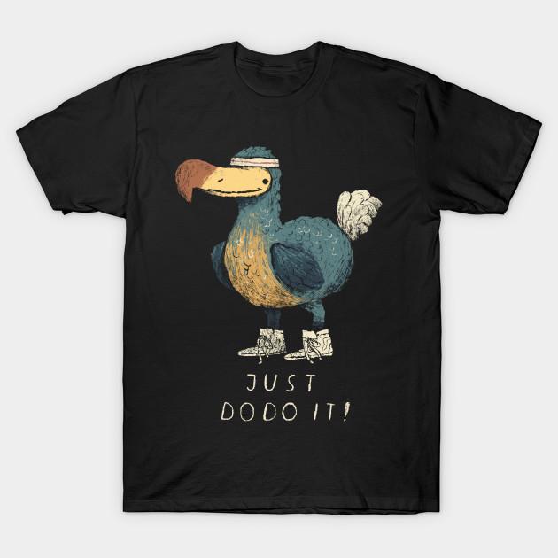 

Men Black Print T-shirt Just Dodo It No-Cut Transfer Paper Print Cotton Tshirt 2XL чорний
