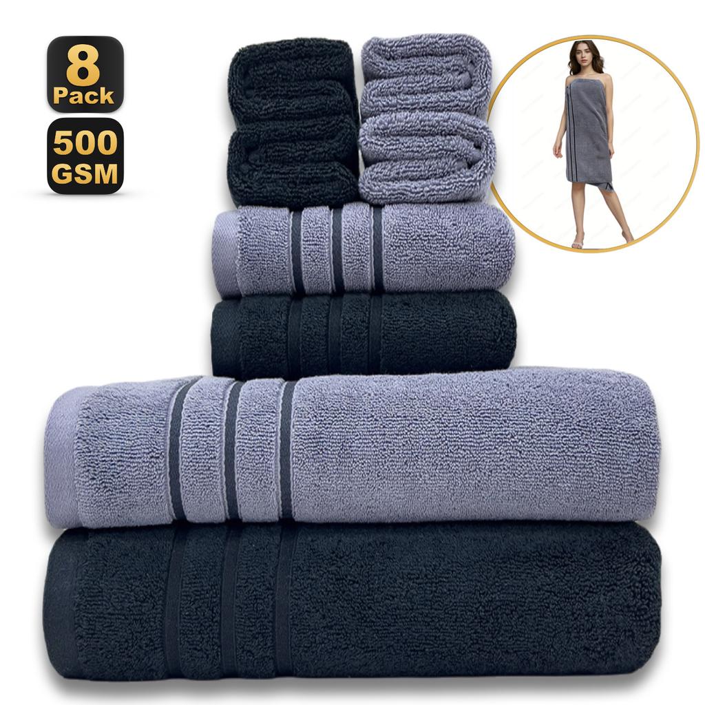 Pamuklu Havlu Banyo Havlusu Kare Havlu Sekiz Set Pamuklu Banyo Havlusu 80 * 160 Yüz Yıkama Büyük Havlu Sıcak ve Rahat Ev Günlük İhtiyaçlar