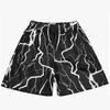 Pantaloncini da uomo estivi alla moda, stampa floreale vintage, abbigliamento casual, pantaloncini da vacanza, pantaloncini da spiaggia eleganti da uomo, taglie forti