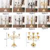 3/5 Arms Candle Holder Electroplated Candelabrum Wedding Decorations European Candlestick  Banquet