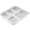 Large 5-Compartment Disposable Food Container