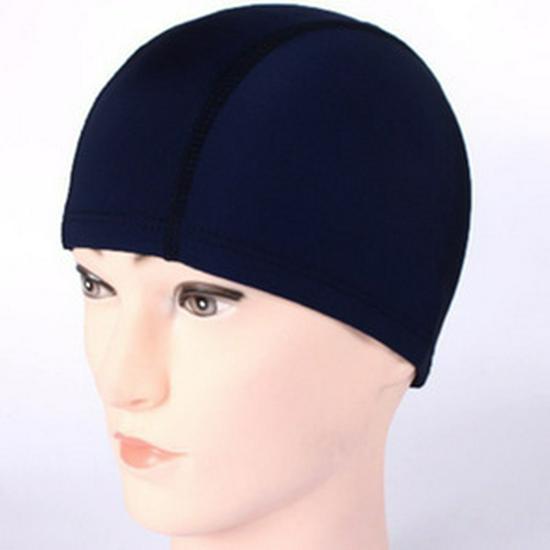 

Взрослая Унисекс Удобная Шапочка для Плавания - Тканевый Дизайн с Защитой Ушей и Волос, Индивидуальная Упаковка