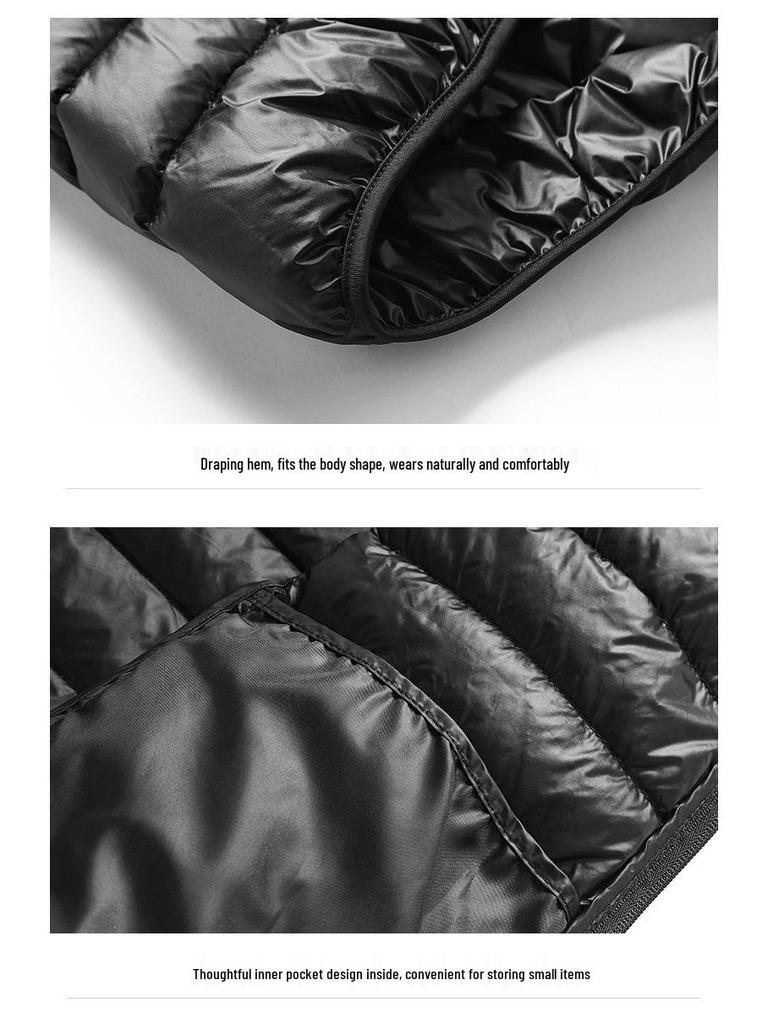 Men's Stand Collar Cotton Vest - Comfortable, Stylish, Loose Fit Jacket for Middle-Aged and Young Adults.