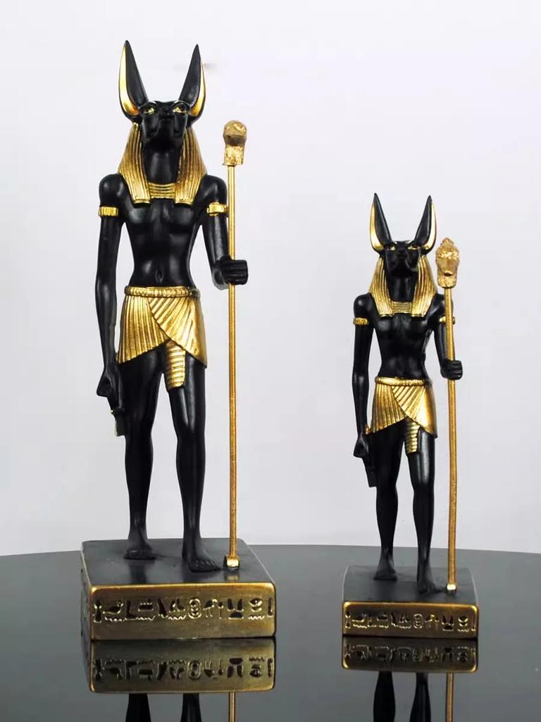 Retro Egyptian Anubis god resin statue ornament,tourist souvenir,home decoration,phone holder,candle holder,refrigerator sticker