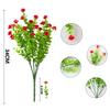 3 Bunch Multicolors Artificial Flowers Plastic 34cm Spring Grass Tea Flowers Realistic Simulation Floral Bouquets