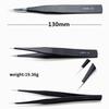 Precision Esd Anti-Static Tweezers Set -6-Pc Durable Stainless Steel Tool For Electronic Repair And Process Modeling, Bending&St