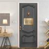 Modern Black Backgroud Door Sticker Self Adhesive Vinyl Retro Cool Pattern Wall Sticker Waterproof Simple Style Home Decor Decal